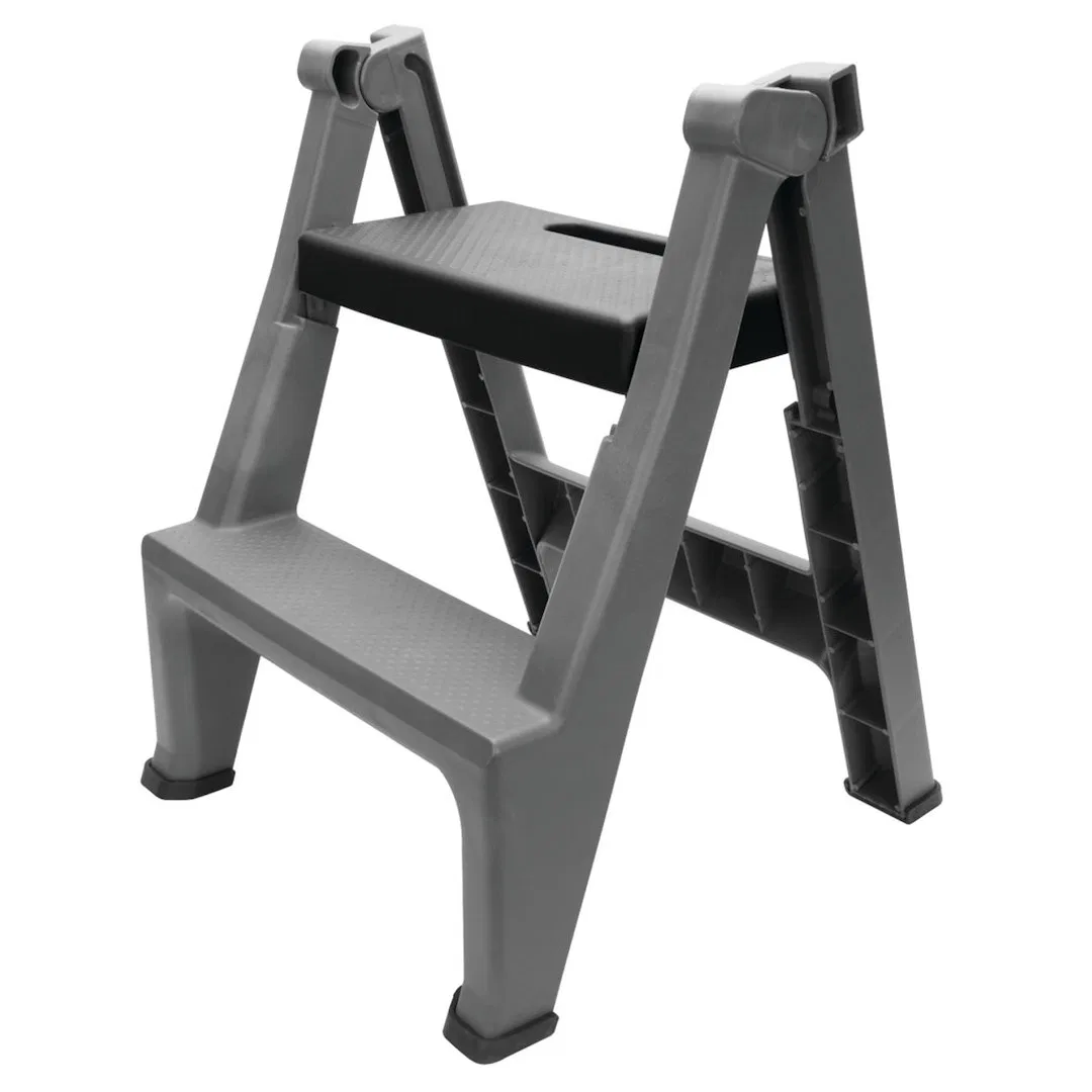 W85040 – PERFORM TOOL Utility Ladder, Multi-Purpose Folding Step Style 24-1/2 Inch Height 2 Steps 300 Pounds 14-1/2 I...